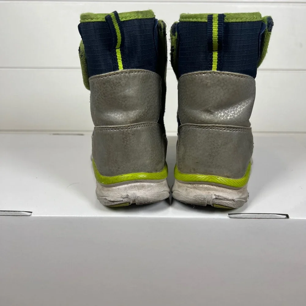 Dream Pairs Toddler Boys Snow Boots Blue Green Robot Winter SDSB2308K Size 9